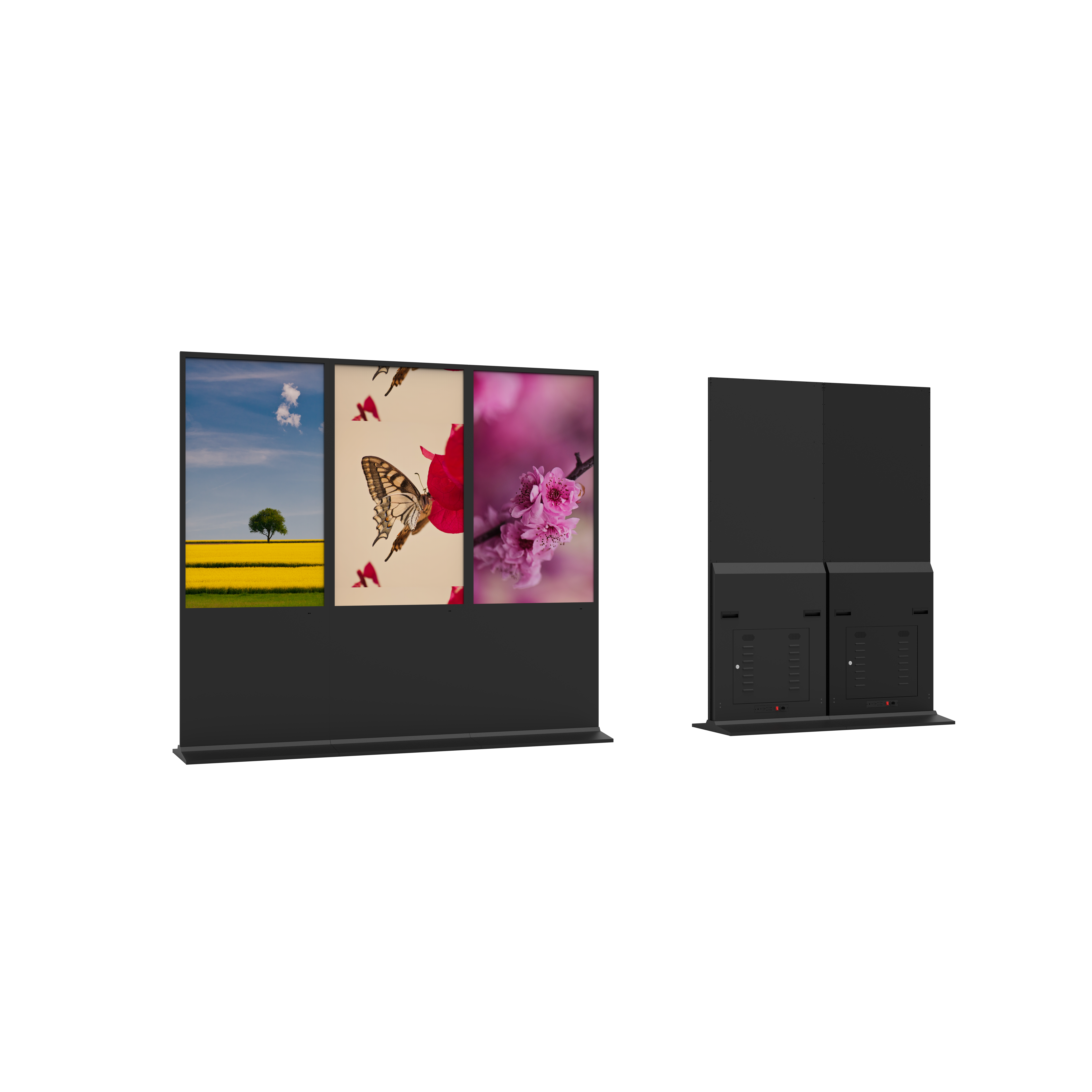 55寸立式直角拼接廣告機